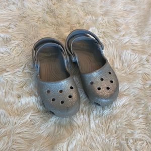 Girls Glitter Crocs
